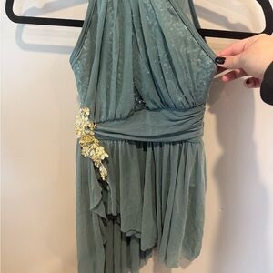 Weissman dusty sage colored lyrical costume.